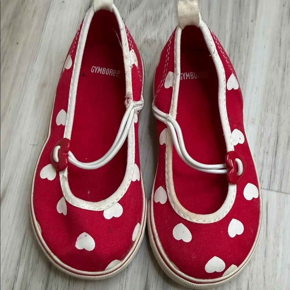 Gymboree Red Heart Slippers for Kids size 7 - Picture 2 of 5